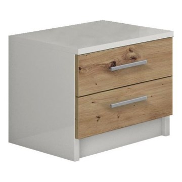 Éjjeli szekrény TOD fehér/artisan tölgy