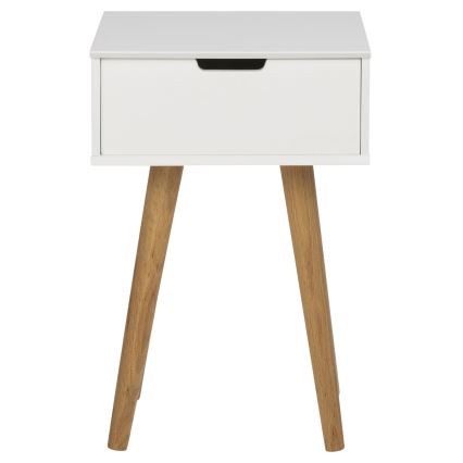 Éjjeli szekrény CARLY tölgy/fehér