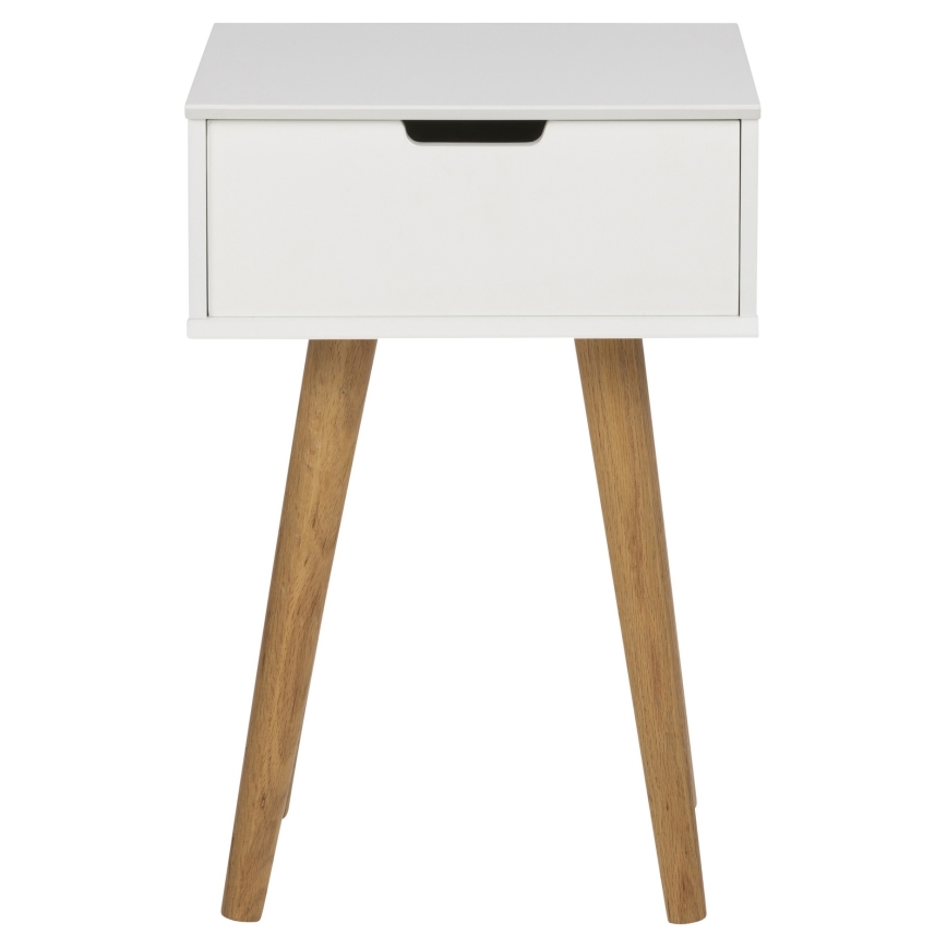 Éjjeli szekrény CARLY tölgy/fehér