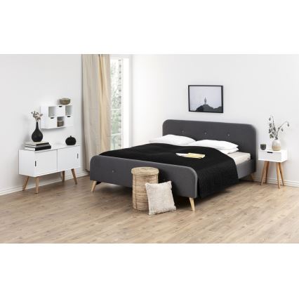 Éjjeli szekrény CARLY tölgy/fehér