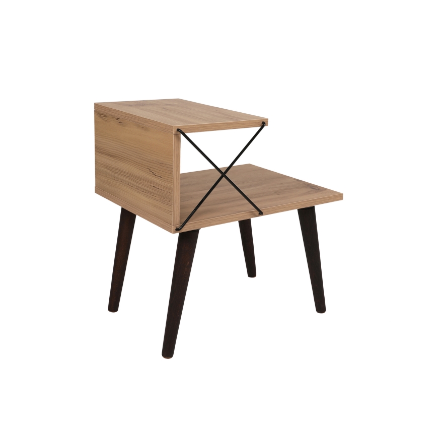 Éjjeli szekrényke CROSS 55x50 cm barna