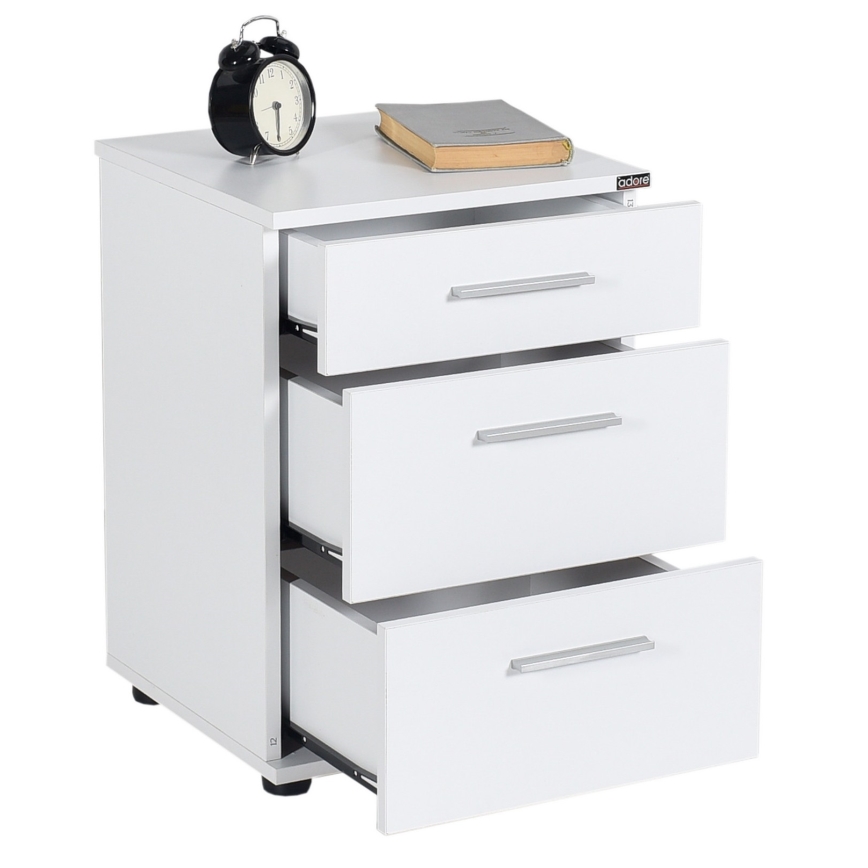 Éjjeliszekrény 57x40 cm fehér