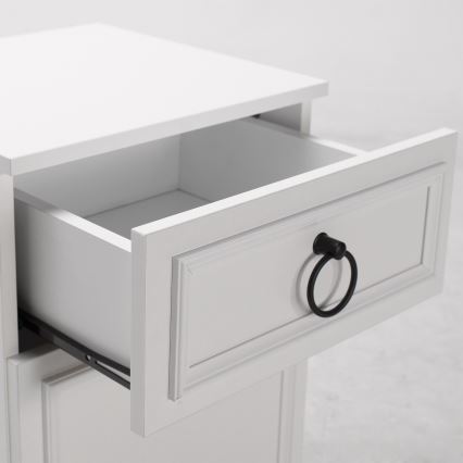 Éjjeliszekrény 63x40 cm fehér