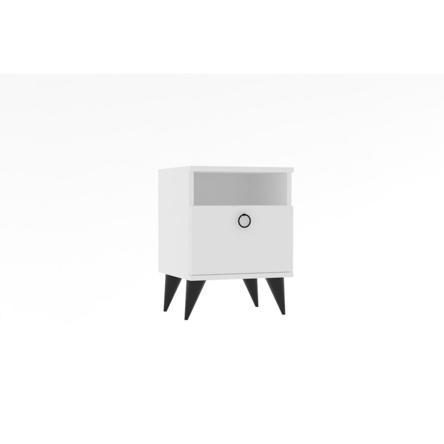 Éjjeliszekrény BARLO 50x40 cm fehér