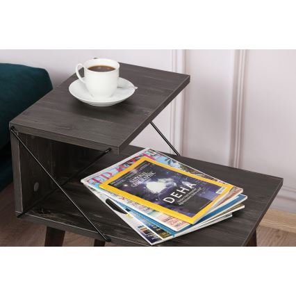 Éjjeliszekrény CROSS 55x50 cm barna