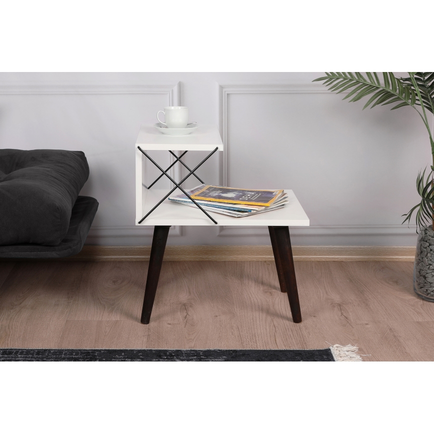 Éjjeliszekrény CROSS 55x50 cm fehér