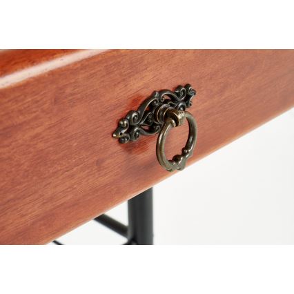 Éjjeliszekrény FIONA 55x48 cm barna/fekete