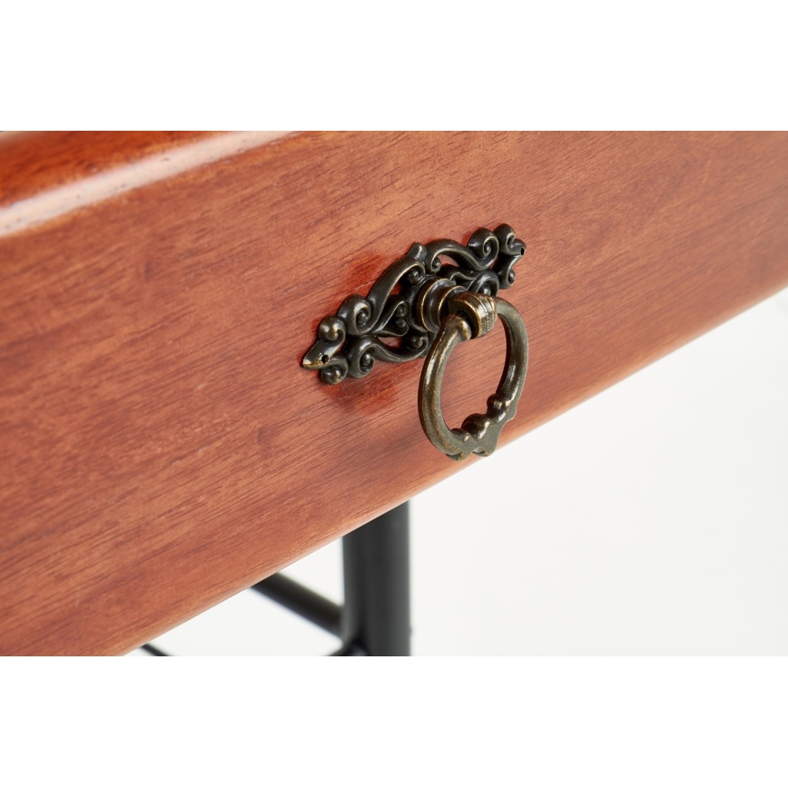 Éjjeliszekrény FIONA 55x48 cm barna/fekete