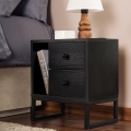 Éjjeliszekrény GLIMMER 50x45,2 cm fekete