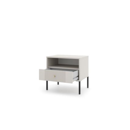 Éjjeliszekrény LUE bézs/fekete