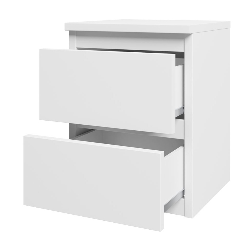 Éjjeliszekrény MALWA 40x40 cm matt fehér