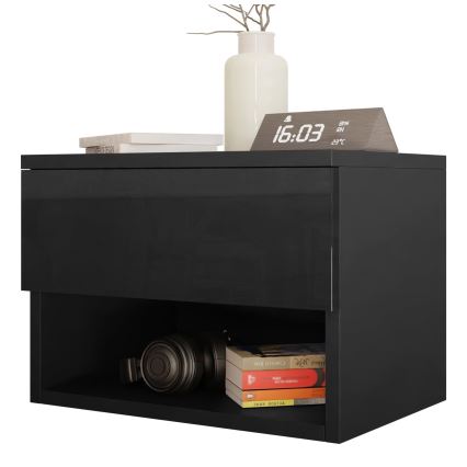 Éjjeliszekrény NECE 32x45 cm fekete