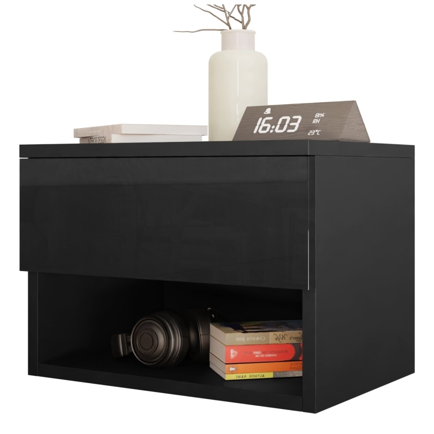 Éjjeliszekrény NECE 32x45 cm fekete