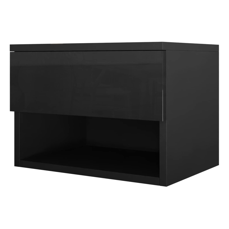 Éjjeliszekrény NECE 32x45 cm fekete