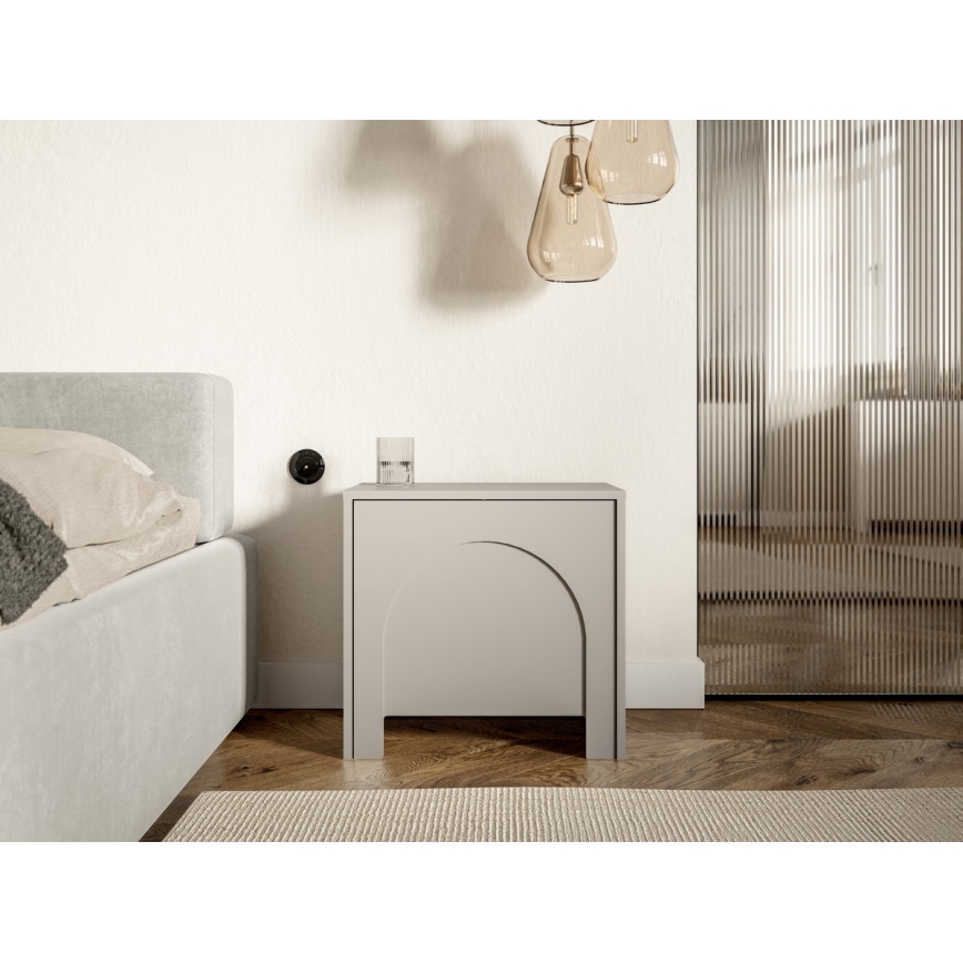 Éjjeliszekrény NIO kasmír/bézs