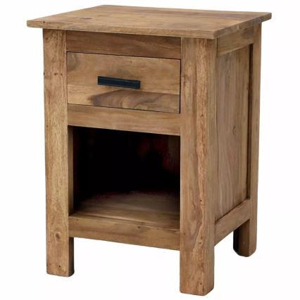 Éjjeliszekrény RAMI 60x45 cm tömör fa/rózsafa