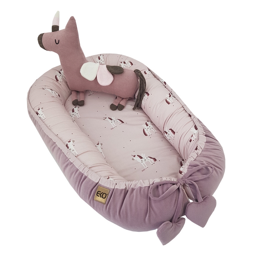EKO - Pamut babafészek UNICORN 90x60 cm