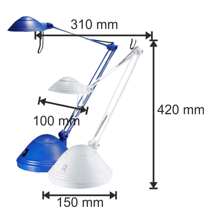 ELA halogén asztali lámpa 1xGY6,35/35-50W fehér