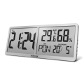 ELDONEX ECL-1110-SL - TimeCheck digitális falióra 4xAA, ezüst
