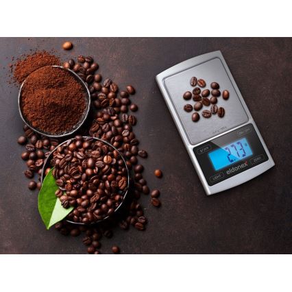 ELDONEX EKS-4040-SL - Nagy pontosságú mérleg 2xCR2032 ezüst