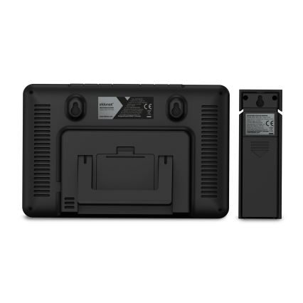 ELDONEX EWS-1010-BK - Meteorológiai állomás LCD kijelzővel 2xAAA fekete