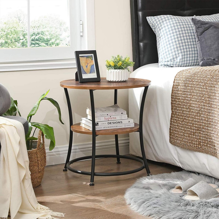 ELDUR kisasztal barna/fekete