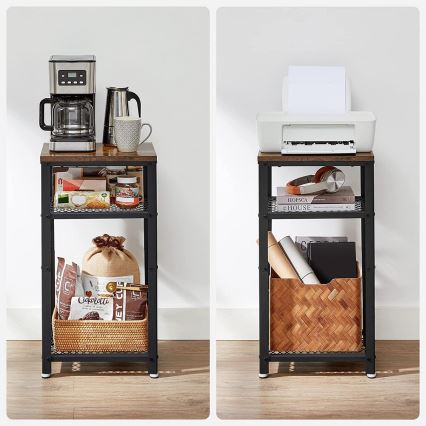 ELDUR kisasztal barna/fekete