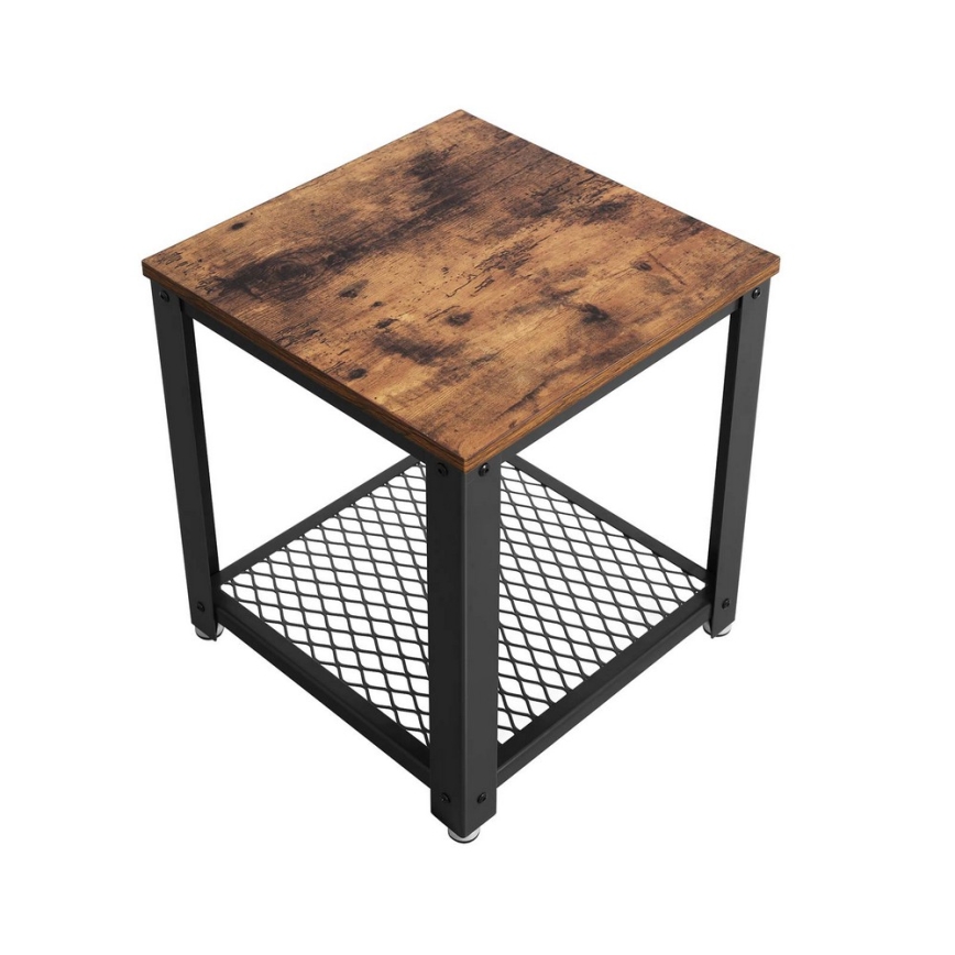 ELDUR oldalsó asztal, barna/fekete