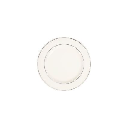 Elegáns 24 részes étkészlet — fehér porcelán ezüst díszítéssel