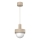 Elegáns CANAN zsinóros függeszték, 1xE27/15W/230V, átmérő 20 cm, bézs