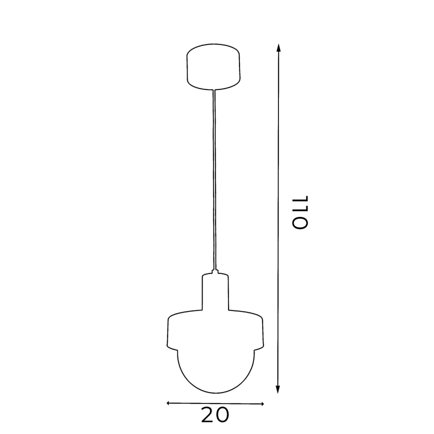 Elegáns CANAN zsinóros függeszték, 1xE27/15W/230V, átmérő 20 cm, bézs