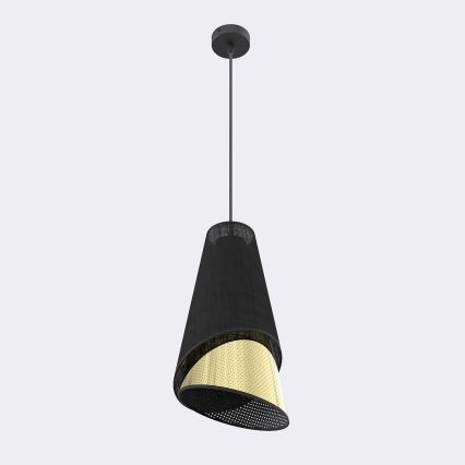 Elegáns MODA kábeles csillár 1xE27/15W/230V fekete/arany