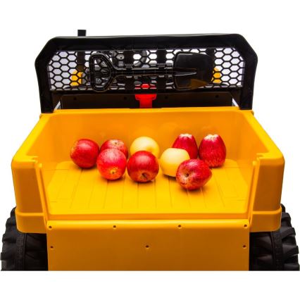 Elektromos autó CAT 60W/7500 mAh sárga/fekete + távirányító