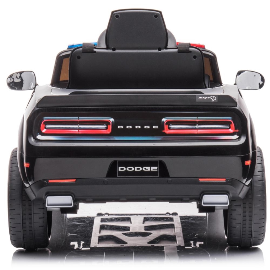 Elektromos Dodge Challenger rendőrautó 50W/4500 mAh fekete/fehér