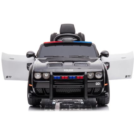 Elektromos Dodge Challenger rendőrautó 50W/4500 mAh fekete/fehér