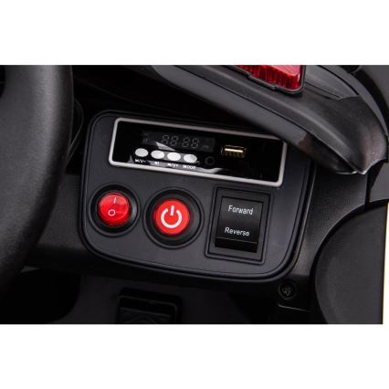 Elektromos Dodge Challenger rendőrautó 50W/4500 mAh fekete/fehér