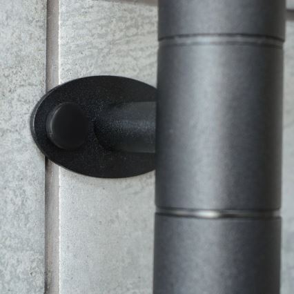 Elektromos, forgatható ARABESQUE törölközőszárító termosztáttal, 60 W, 65 x 49 cm, fekete