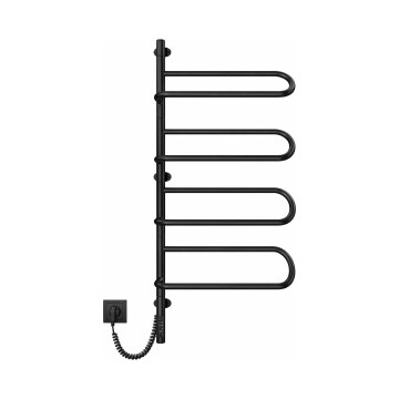 Elektromos forgatható törölközőszárító ELECTRA 120W/230V 100x44,5 cm rozsdamentes/fekete balos