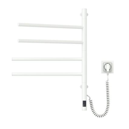 Elektromos forgatható törölközőszárító termosztáttal ARABESQUE 60W 65x49 cm fehér