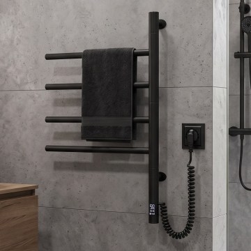 Elektromos forgatható törölközőszárító termosztáttal ARABESQUE 60W 65x49 cm fekete