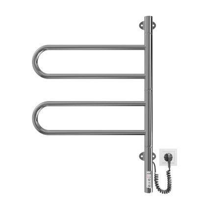 Elektromos forgatható törölközőszárító TRISTAR 75W/230V 60x44,5 cm IP44 rozsdamentes acél/fényes króm