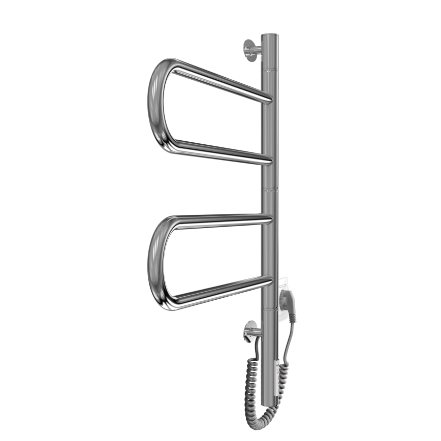 Elektromos forgatható törölközőszárító TRISTAR 75W/230V 60x44,5 cm IP44 rozsdamentes acél/fényes króm