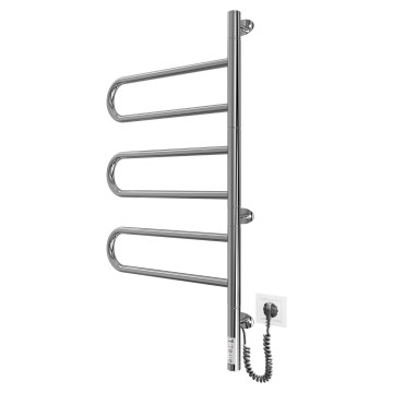 Elektromos forgatható törölközőszárító TRISTAR 80W/230V 80x44,5 cm IP44 rozsdamentes acél/polírozott króm