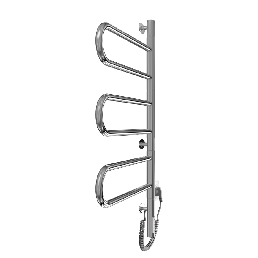 Elektromos forgatható törölközőszárító TRISTAR 80W/230V 80x44,5 cm IP44 rozsdamentes acél/polírozott króm