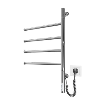 Elektromos forgatható törölközőszárító VEER 50W/230V 60x44,5 cm nemesacél/fényes króm