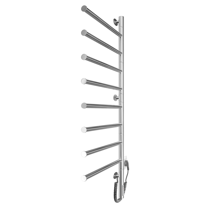 Elektromos forgatható törölközőszárító VEER 95W/230V 102,5x44,5 cm rozsdamentes acél/fényes króm
