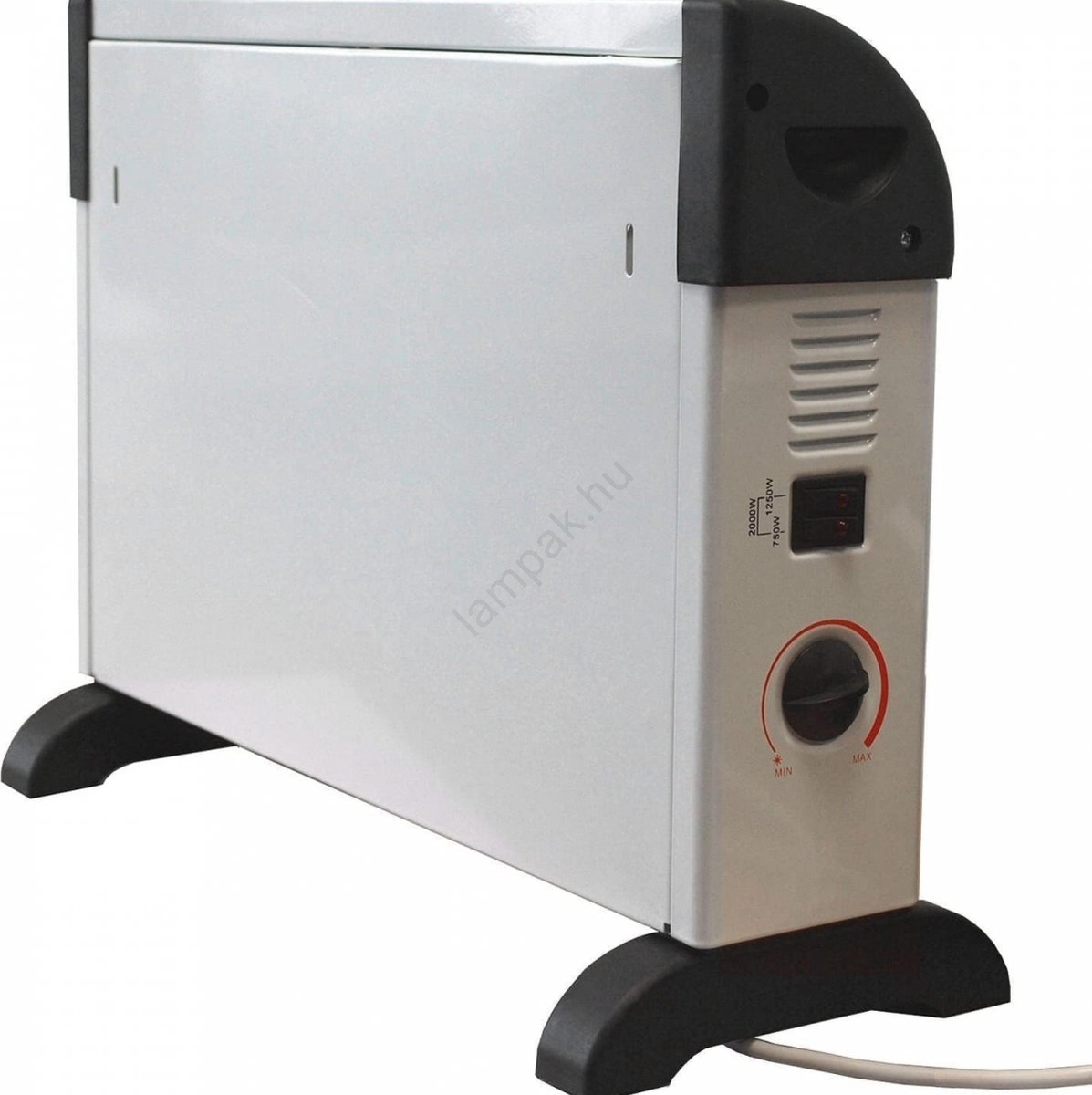 Elektromos konvektoros fűtés 750/1250/2000W termosztát | lampak.hu