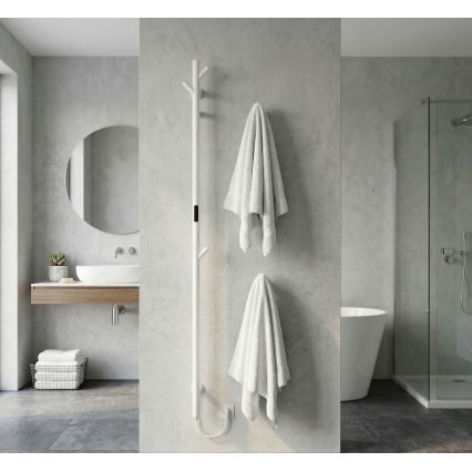 Elektromos rudazatú törölközőszárító, 172 cm, 46 W, fehér