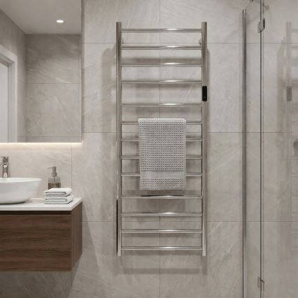 Elektromos törölközőszárító 45x132 cm 180W rozsdamentes acél