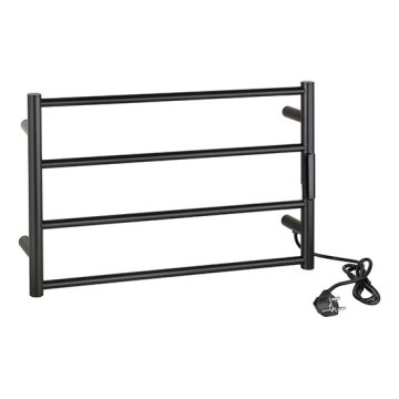 Elektromos törölközőszárító 56x37 63W rozsdamentes acél/fekete